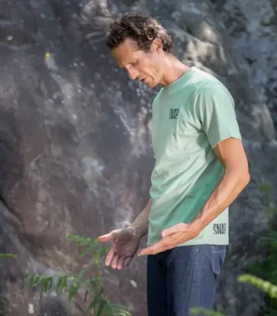 AR000158þT shirt - Classic Hemp - Green - Snap