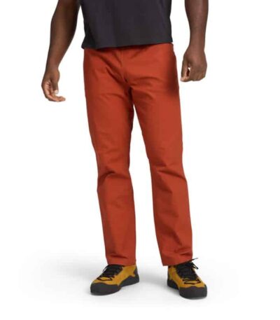 AR000274þM ETHOS PANTS-BURNT SIENNA - BLACK DIAMOND