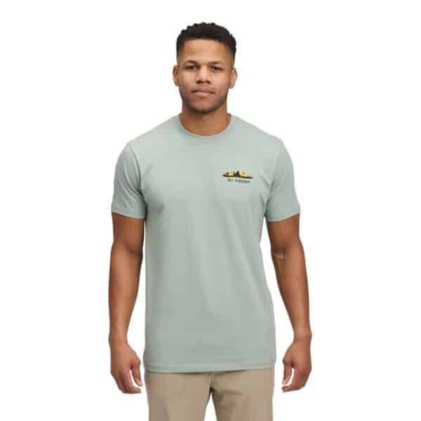 AR000278þM MOUNTAINSCAPE SS TEE-AGAVE - BLACK DIAMOND