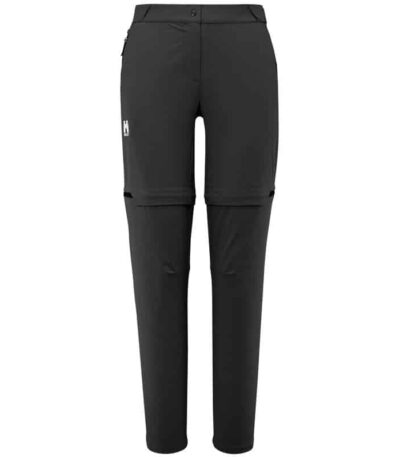 AR000395þPANTALON - UBIC STR ZIP OFF - BLACK - FEMME - MILLET