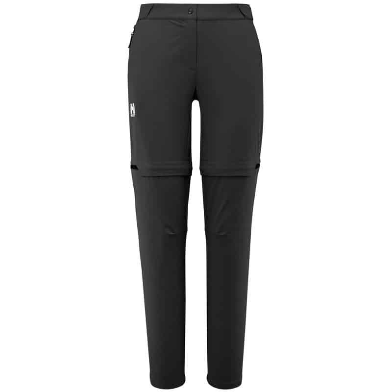 AR000395þPANTALON - UBIC STR ZIP OFF - BLACK - FEMME - MILLET