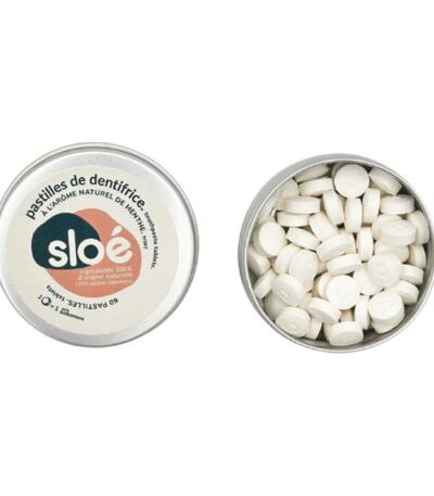 AR000514þPASTILLES DE DENTIFRICE - FORMAT NOMADE AVEC BOITE X60 - 19G - SLOE