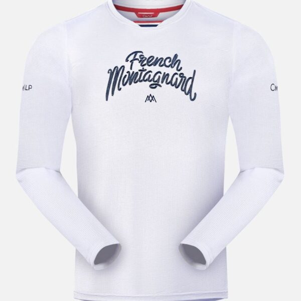 AR000585þFRENCH MONTAGNARD MANCHES LONGUES – CIMALP – BLANC