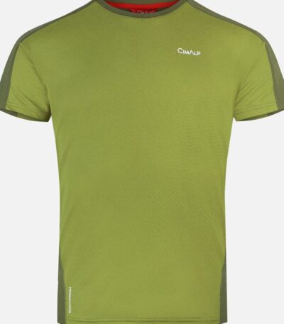 AR000590þT SHIRT - EIGER BICOLORE HOMME - VERT OLIVE - CIMALP