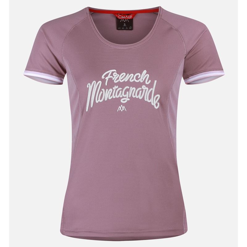 AR000596þT SHIRT - LA FRANCAISE FEMME - ROSE PALE - CIMALP