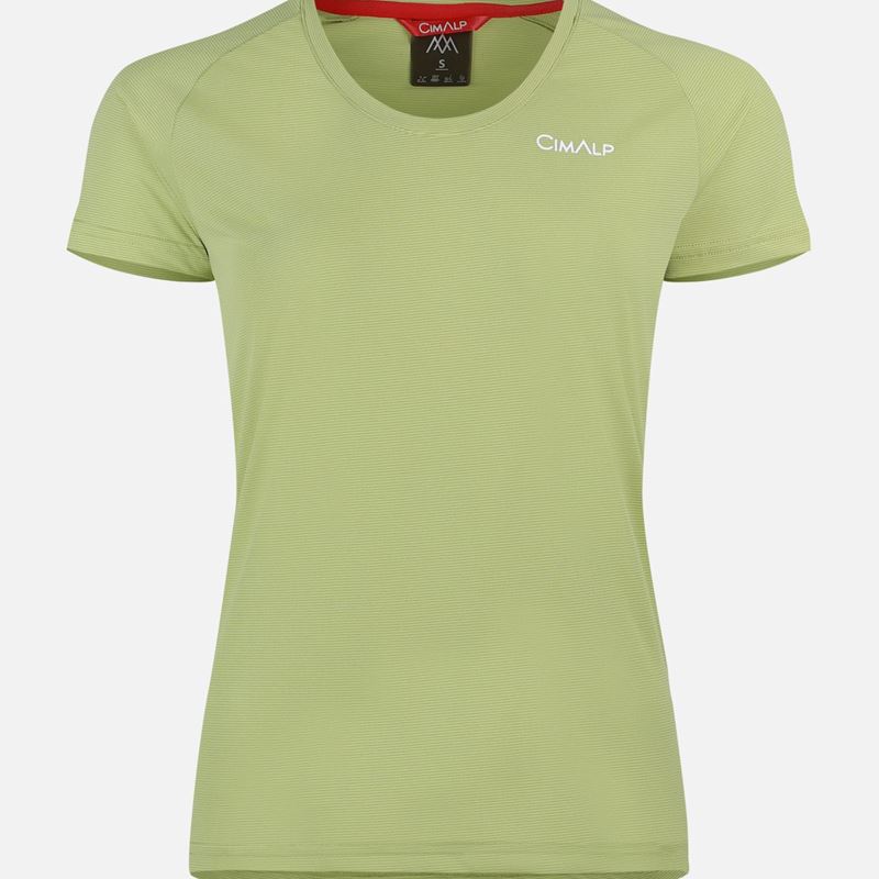 AR000597þT SHIRT - ELENA FEMME - VERT PALE - CIMALP