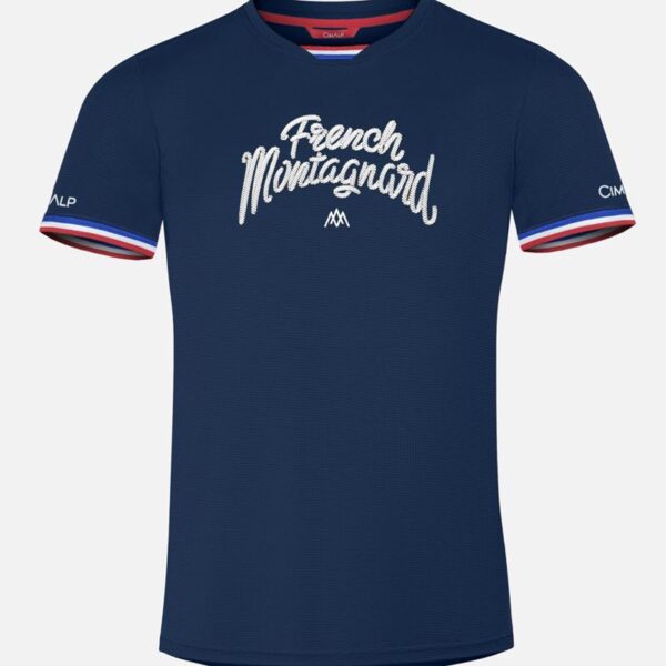 AR000599þFRENCH MONTAGNARD - T SHIRT - HOMME - MARINE - CIMALP