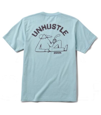 AR000632þT SHIRT - UNHUSTLE - BLEU - ROARK