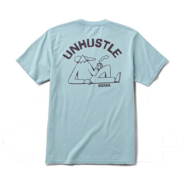 AR000632þT SHIRT - UNHUSTLE - BLEU - ROARK