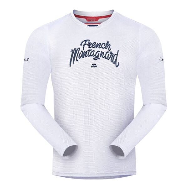 AR000585þFRENCH MONTAGNARD MANCHES LONGUES – CIMALP – BLANC
