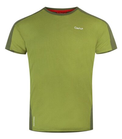 AR000590þT SHIRT - EIGER BICOLORE HOMME - VERT OLIVE - CIMALP