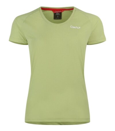 AR000597þT SHIRT - ELENA FEMME - VERT PALE - CIMALP