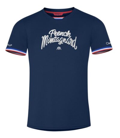 AR000599þT SHIRT - FRENCH MONTAGNARD - HOMME - MARINE - CIMALP