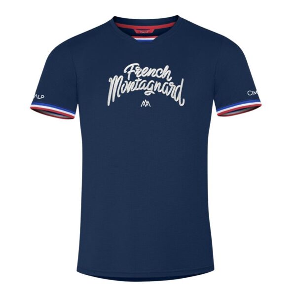 AR000599þT SHIRT - FRENCH MONTAGNARD - HOMME - MARINE - CIMALP
