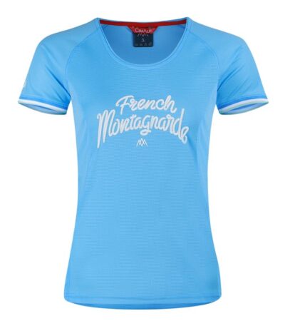 AR000601þT SHIRT – FRENCH MONTAGNARDE – FEMME – BLEU CIEL – CIMALP