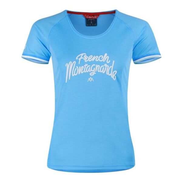 AR000601þT SHIRT – FRENCH MONTAGNARDE – FEMME – BLEU CIEL – CIMALP