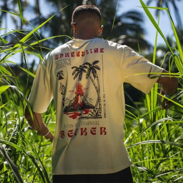 AR000664þT SHIRT - ICONIC PITON DE LA FOURNAISE - ZINTENSE