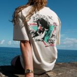 AR000669þT SHIRT - WAVE SURFEUR - CREME - ZINTENSE