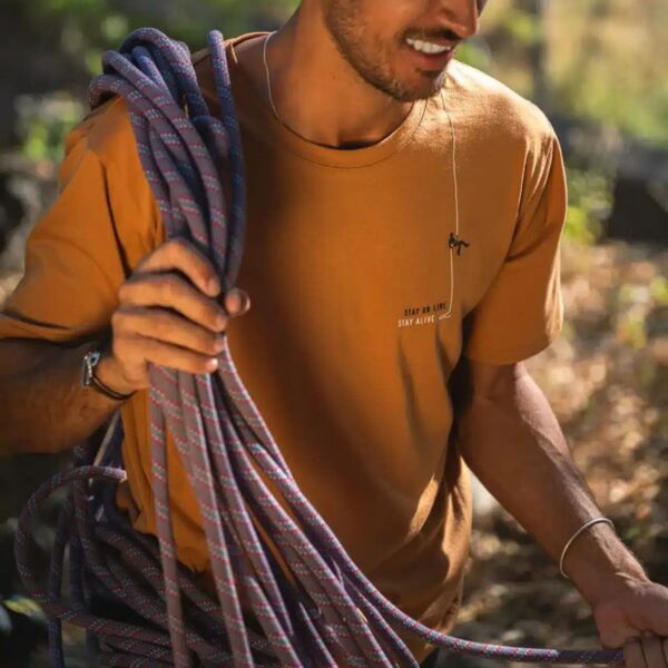 AR000676þT SHIRT - MINIMALIST ESCALADE/CANYON - TABAC - ZINTENSE