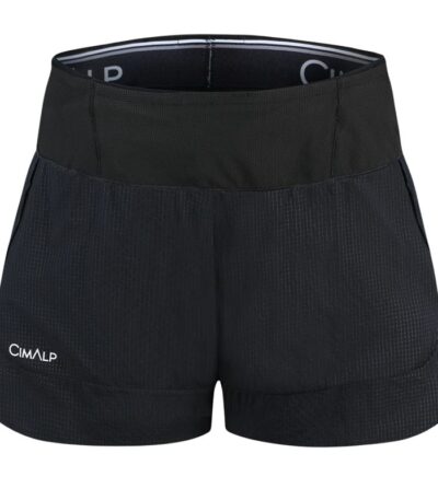 AR000608þSHORT - RESTONICA FEMME - NOIR - CIMALP