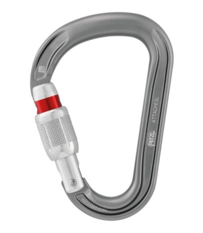 AR000736þMOUSQUETON ATTACHE - SCREW-LOCK - GREY - PETZL