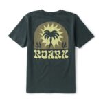 AR000845þT SHIRT - PALM CHARCOAL - ROARK