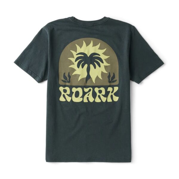 AR000845þT SHIRT - PALM CHARCOAL - ROARK
