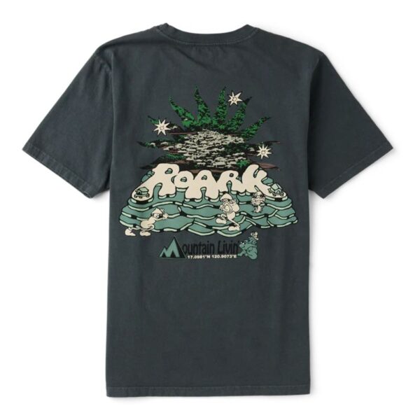 AR000851þT SHIRT - MOUTAIN LIVIN - CHARCOAL - ROARK