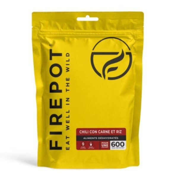 AR000928þREPAS DESHYDRATÉ - CHILI CON CARNE ET RIZ - FIREPOT