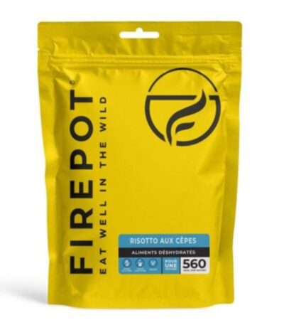 AR000930þREPAS DESHYDRATÉ - PLAT VEGETARIEN - SANS GLUTEN - RISOTTO AUX CEPES - FIREPOT