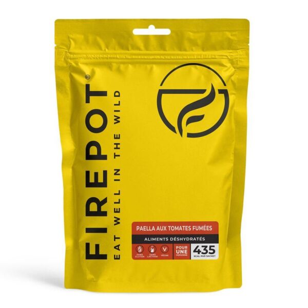 AR000989þREPAS DESHYDRATE - PAELLA AUX TOMATES FUMES - VEGAN - FIREPOT