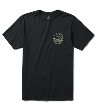 AR001000þT SHIRT - STAMP PREMIUM - BLACK - ROARK