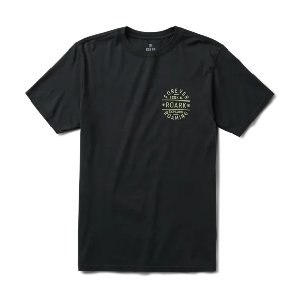 AR001000þT SHIRT - STAMP PREMIUM - BLACK - ROARK