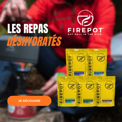 Repas lyophilisés Firepot pour randonnée, trek et bivouac à La Réunion - Vertical Shop 974