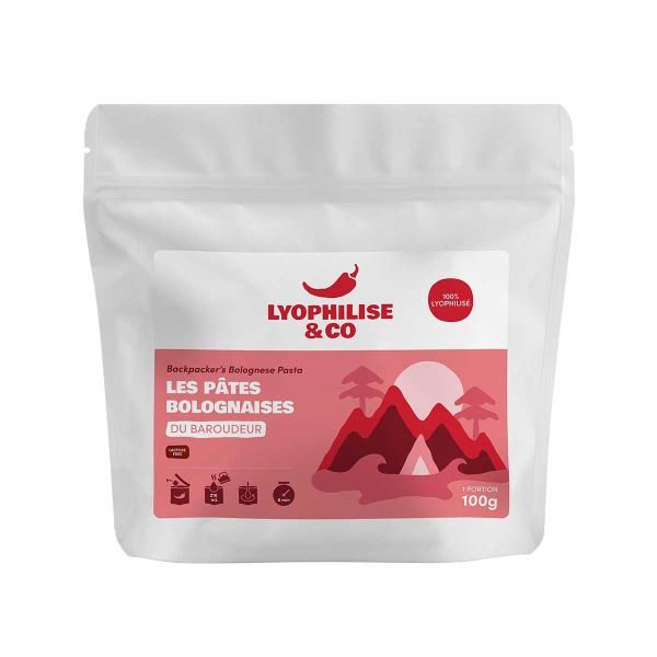 AR001101þREPAS LYOPHILISE - PATES BOLOGNAISES DU BAROUDEUR - LYOPHILISE&CO